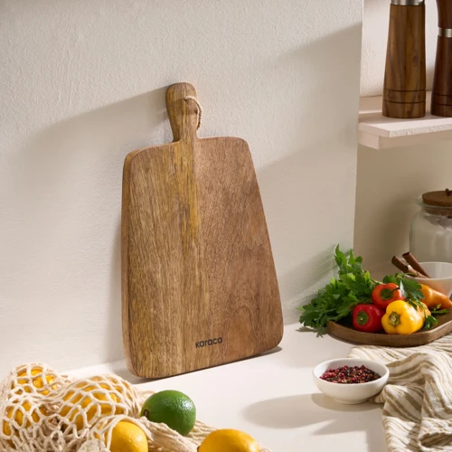 Premium Mango Kare Kesme ve Sunum Tahtası
