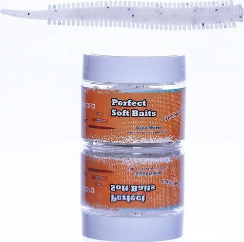 Kavanoz Perfect Soft Baits Sandworm 7cm Renk:PearlWhite