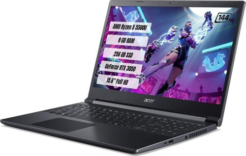 Gaming Aspire7 A715-42g R5 5500u 8gb 256gb Ssd Rtx3050 144hz Dos 15.6 Fhd Notebook Nh.qe5ey.006