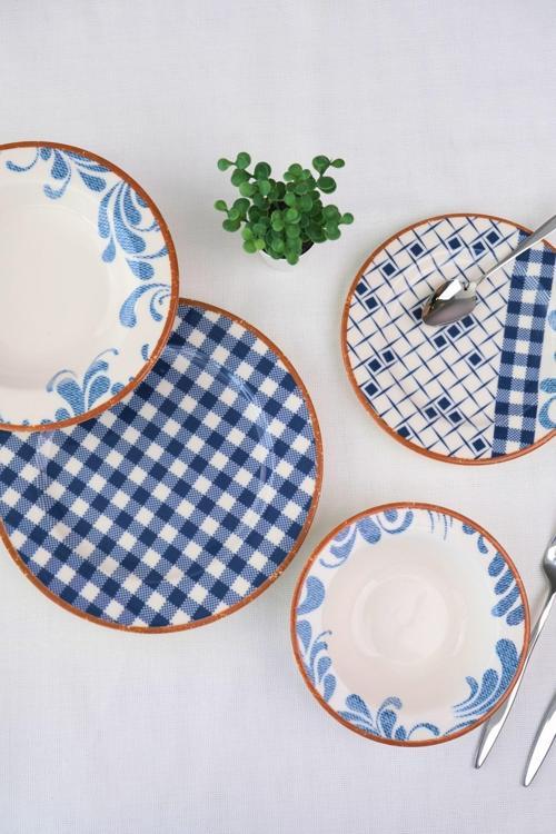 Porselen Lindy Yemek Takımı 6 Kişilik 24 Parça BNS24YKPRS1216