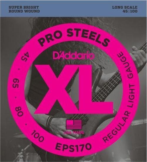 DADDARIO EPS170 BASS GİTAR TEL SETİ, XL, 45-100, LONG SCALE, PROSTEELS