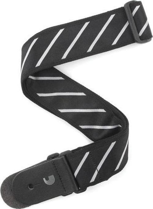 GİTAR ASKISI TIE STRIPES SİYAH-GRİ