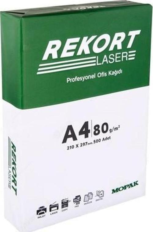 Rekort A4 Fotokopi Kağıdı 80 Gr. 500 Lü 1 Paket
