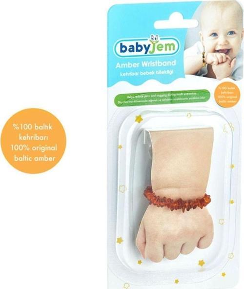 Kehribar Bebek Bilekliği Turuncu