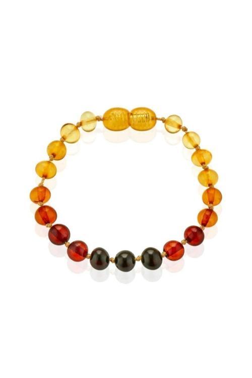 Baby Jem Kehribar Bebek Bilekliği Gökkuşağı