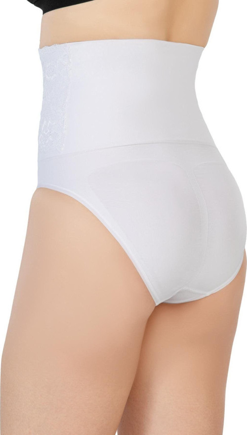 Beyaz Mı 2090 Önü Dantelli Yüksek Bel Slip Korse