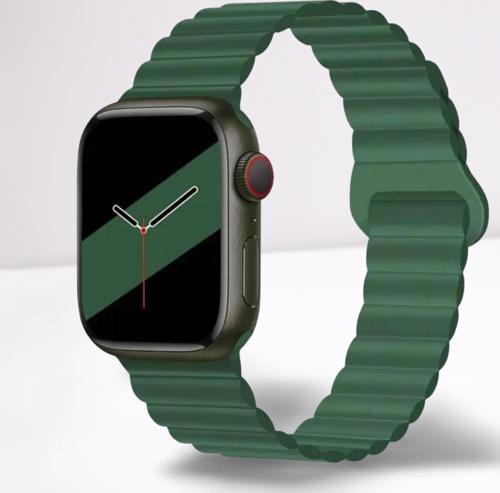 Akıllı Saat Watch için Uyumlu 42MM 44MM 45MM 49MM 1/2/3/4/5/6/se/7/8/ultra Magnetli Kordon ve Kayışı Yeşil