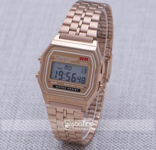 Rose Renk Retro Minimal Çelik Hasır Kordon Unisex Kadın Kol Saati ST-303939