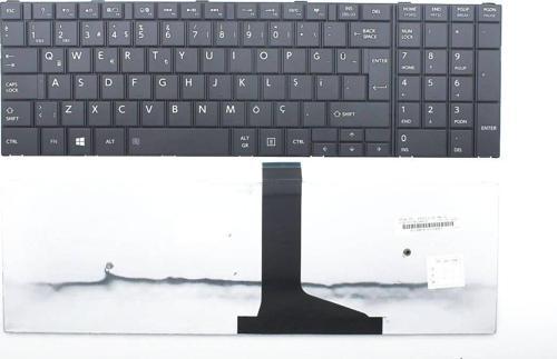 Toshiba  ile Uyumlu Satellite C50-A-16C Klavye Siyah Türkçe Versiyon-1