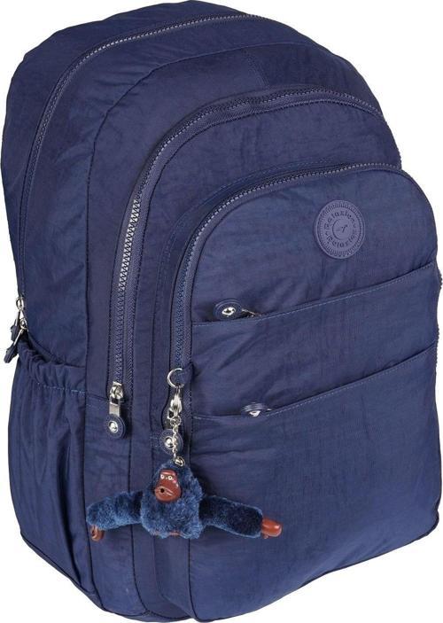 Büyük Boy Su Geçirmez Klinkır Kumaş Geniş Iç Hacimli Çok Bölmeli Okul Sırt Çantası