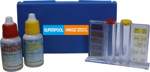 Superpool Sıvılı Ph-Cl Test Kiti-pH and Cl Test Kit-Liquid-ToptancıyızBiz