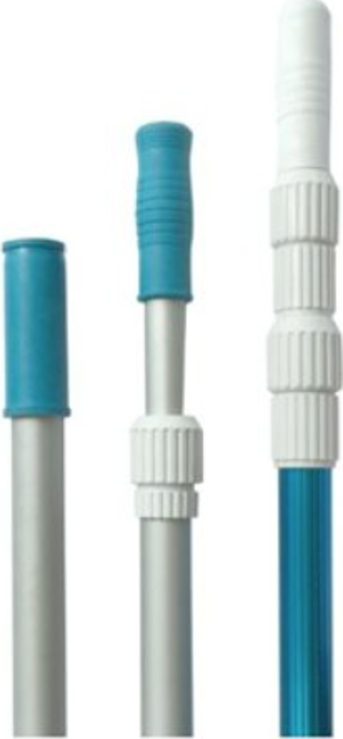 Gemaş Havuz Temizlik Teleskobik Süpürge-Kepçe-Fırça Sapı 3 x 3 m-Telescopic Cleaner Poles-ToptancıyızBiz