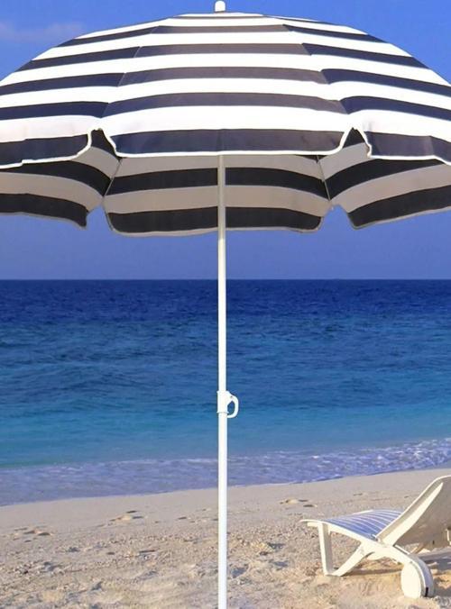 Plaj Balkon Teras Deniz Bahçe Şemsiyesi Katlanır kolay kullanım 2 Metre ( BİDONSUZ )