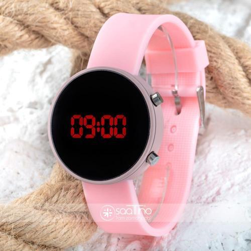 Pinkoli Led Ekran Pembe Silikon Kordon Genç Kız Kadın Saat ST-303771