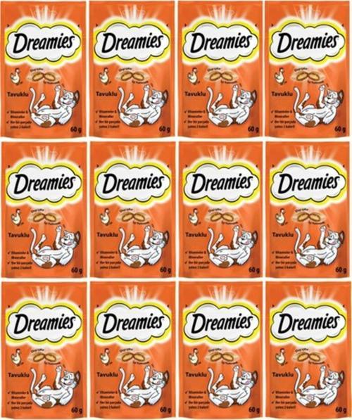 Dreamis Tavuklu Kedi Ödülü 60 gr X 12 Adet