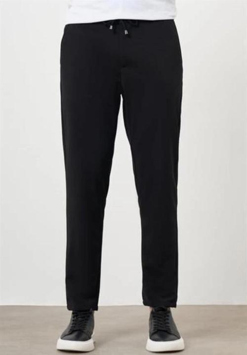 2534 Beli Lastikli Jogger Old Money Style Erkek Pantolon Siyah