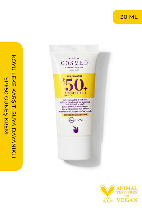 Koyu Leke Karşıtı Suya Dayanıklı SPF50+ Güneş Kremi/ALIGHT FLUID SPF50+