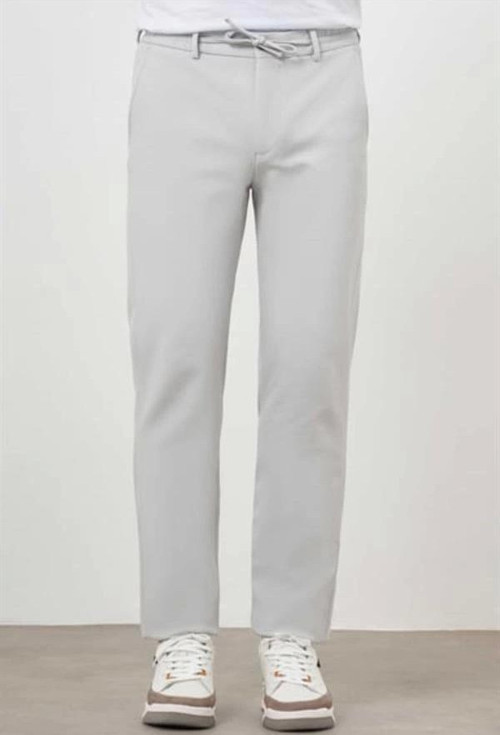 2534 Beli Lastikli Jogger Old Money Style Erkek Pantolon Gri