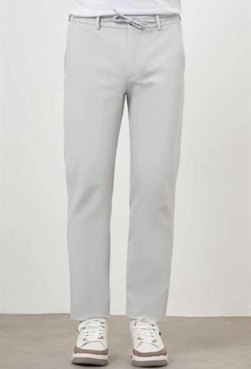 2534 Beli Lastikli Jogger Old Money Style Erkek Pantolon Gri