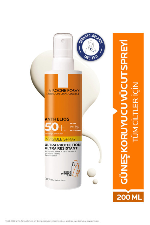 La Roche Posay Anthelios SPF50+ Invisible Yüksek Korumalı Vücut Güneş Kremi Spray 200ml 333787569683
