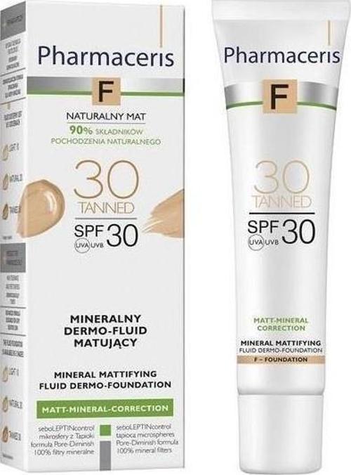 F Mineral Matifying Fluid Dermo-Foundation 30 Tanned SPF30 30 ml