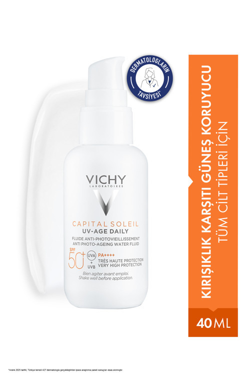Capital Soleil UV Age Daily Foto-Yaşlanma Karşıtı SPF50+ Korumalı Güneş Kremi 40 ML