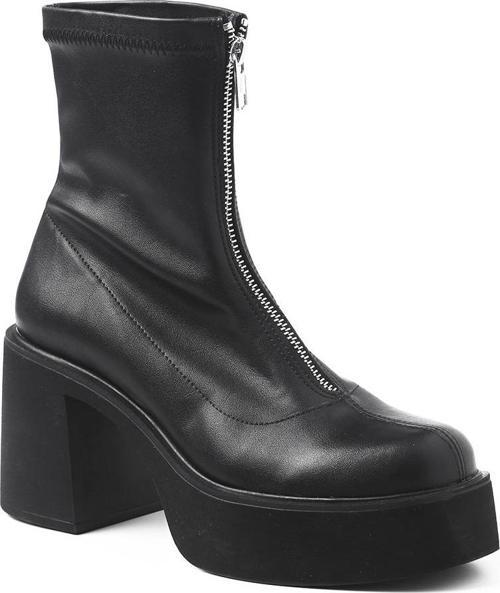 Kadın Bot GTN-120604 John May Deri Sıyah Streç