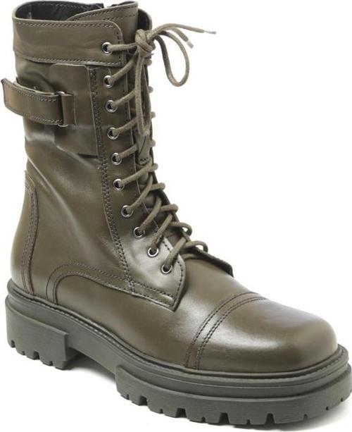 Kadın Bot IK-2627 JOHN MAY YEŞİL DERİ