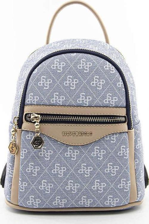 Kadın  983-44376 SILVER POLO SIRT ÇANTASI M178 MAVİ-MAT TEN