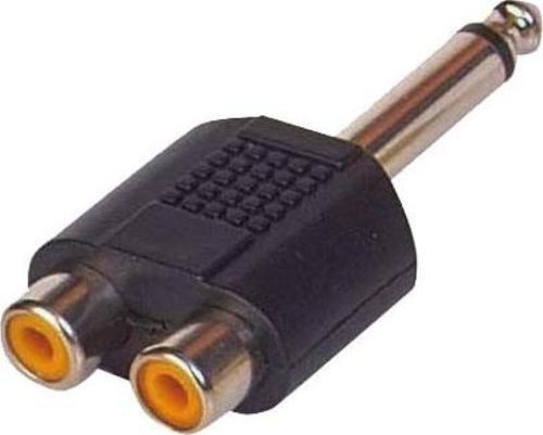 6.3 MM MONO ERKEK / 2 RCA DİŞİ ÇEVİRİCİ JACK-Findit