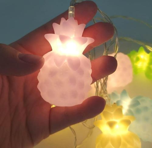 Karışık Renk Dekoratif Ananas Dolama 10’lu Şerit Led Işık Zinciri-Findit