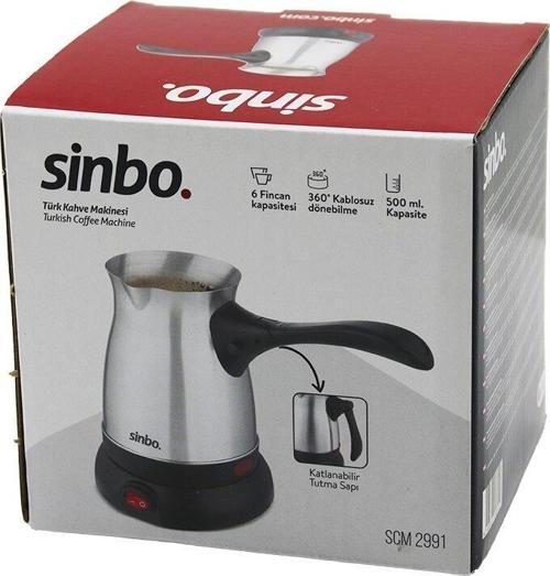 ÇELİK ELEKTRİKLİ CEZVE TÜRK KAHVE MAKİNESİ - 6FİNCAN=500ML 360 DERECE KABLOSUZ KULLANIM KATLANIR KULP 600W SCM-2991 (281