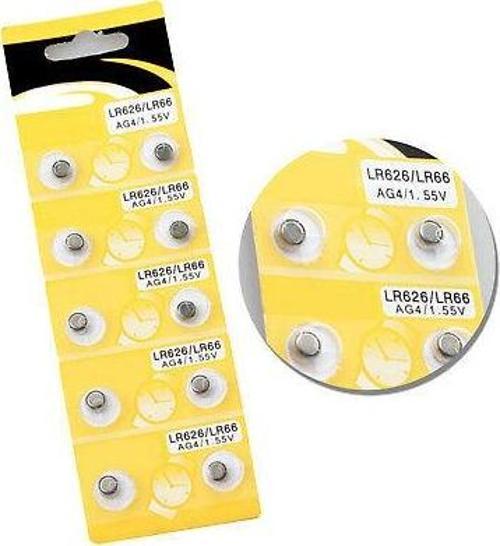 Saat Pili - Düğme Pil 10lu Paket LR626-LR66 AG4-1.55V-Findit
