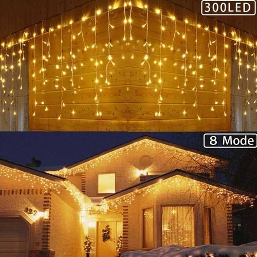 8 Fonksiyonlu 16 Saçaklı Perde Led 3 x 1 (Günışığı)-Findit
