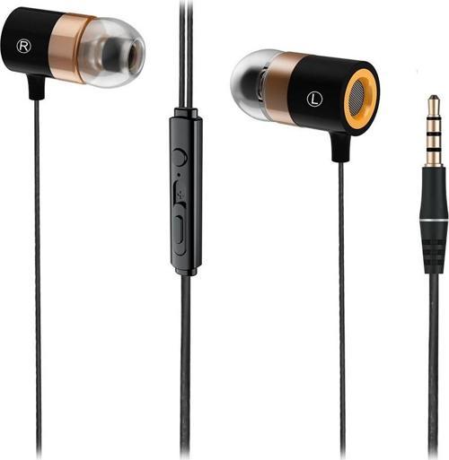 LECOO EH103 3.5MM JACKLI KABLOLU KULAK İÇİ MİKROFONLU SİYAH KULAKLIK-Findit