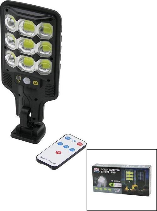 LED SOLAR - KUMANDALI SENSÖRLÜ BAHÇE KAMP LAMBASI 18650 - 1200mA HS-8037-B 9 (2818)