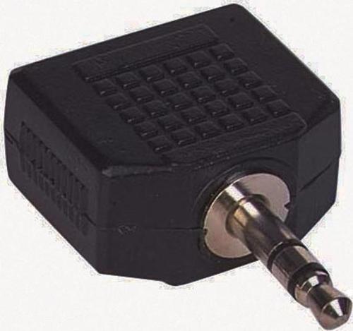 3.5 MM STEREO ERKEK / 3.5 MM 2 DİŞİ ÇEVİRİCİ JACK (ELEKTROMER)-Findit