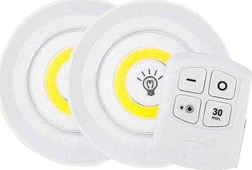 BEYAZ 150 LÜMEN COB LED YUVARLAK ÇİFT AMPÜL KUMANDALI-Findit