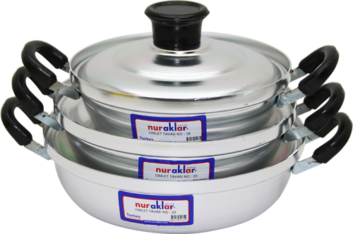 3LÜ ALÜMİNYUM OMLET SET NO-18-20-22-Findit