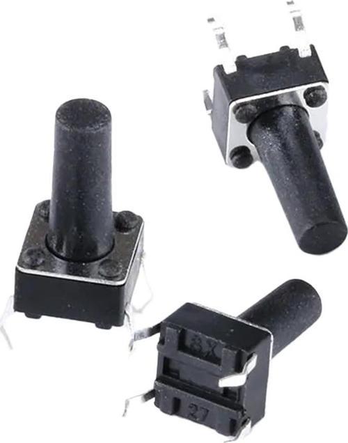 TACT SWITCH ŞASELİ 6X6X7MM IC-200 (C9 BUTON)-Findit