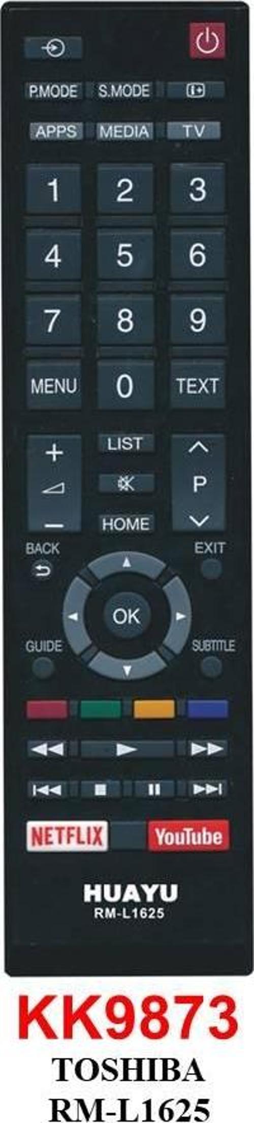 TOSHIBA RM-L1625 NETFLIX-YOUTUBE