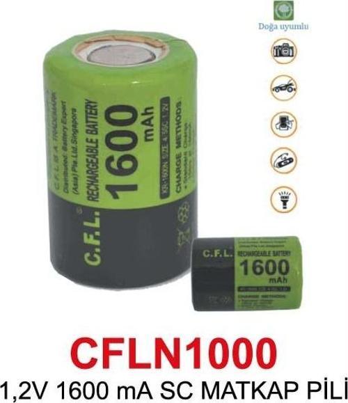 1,2V 1600 mA SC MATKAP PİLİ