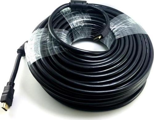 30 Metre Hdmı Kablo Filtreli Altın Uçlu Yüksek Kalite Full Hd 1080p Hd Hecid Hejdi Siyah Pvc