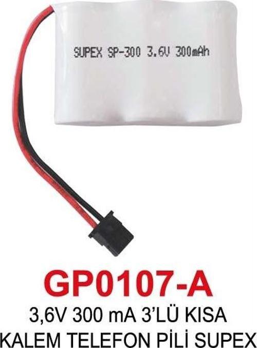 3,6V 300 mA 3’LÜ KISA KALEM TELEFON PİLİ SUPEX