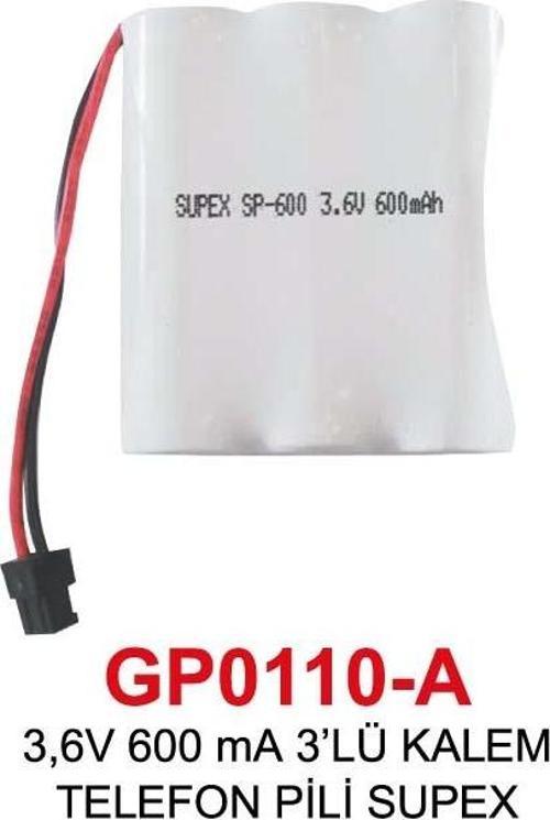 3,6V 600 mA 3’LÜ KALEM TELEFON PİLİ