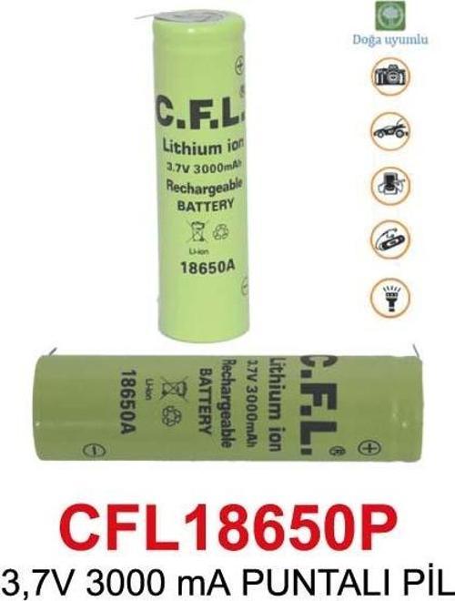 3,7V 3000 mA PUNTALI PİL