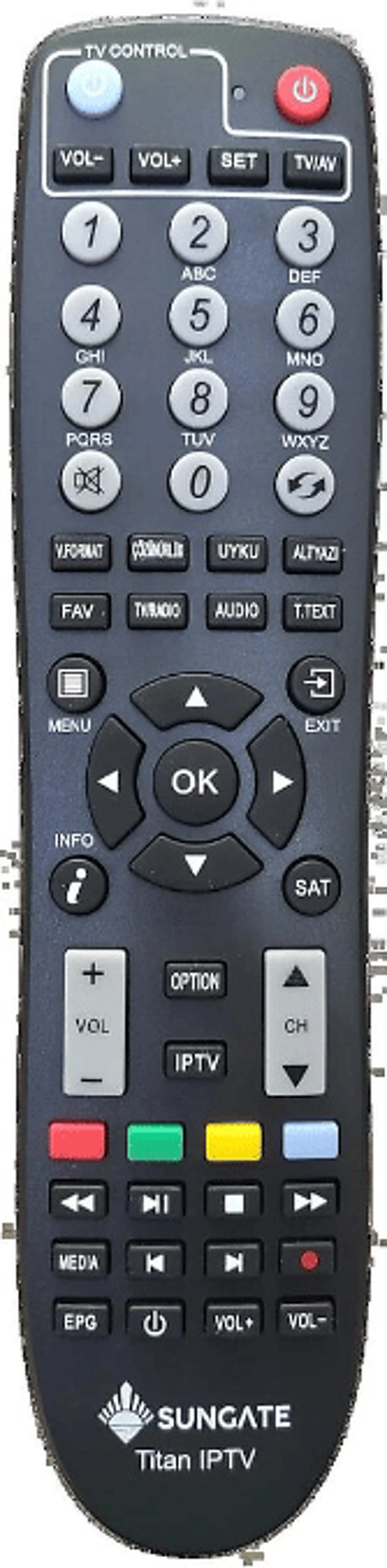 Titan İp Tv uydu kumandası