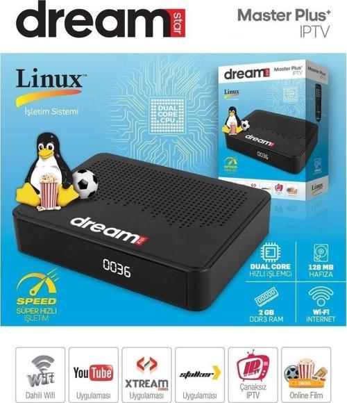 Dream Store Dream Star Master Plus+ Ipp Hd Linux Uydu Alıcısı- Çanaksız Ve Çanak Antenli Uydu Alıcı
