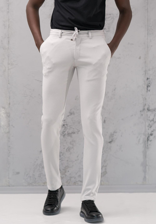Slimfit Armürlü Full Likralı Esnek Beli Lastikli Yazlık Jogger Pantolon