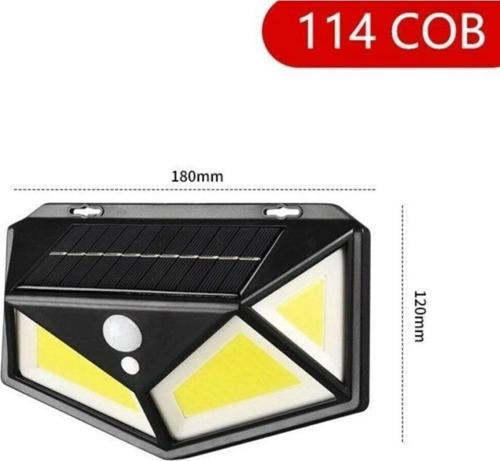 Hareket Sensörlü Bahçe Lambası 114 Led 3 Mod